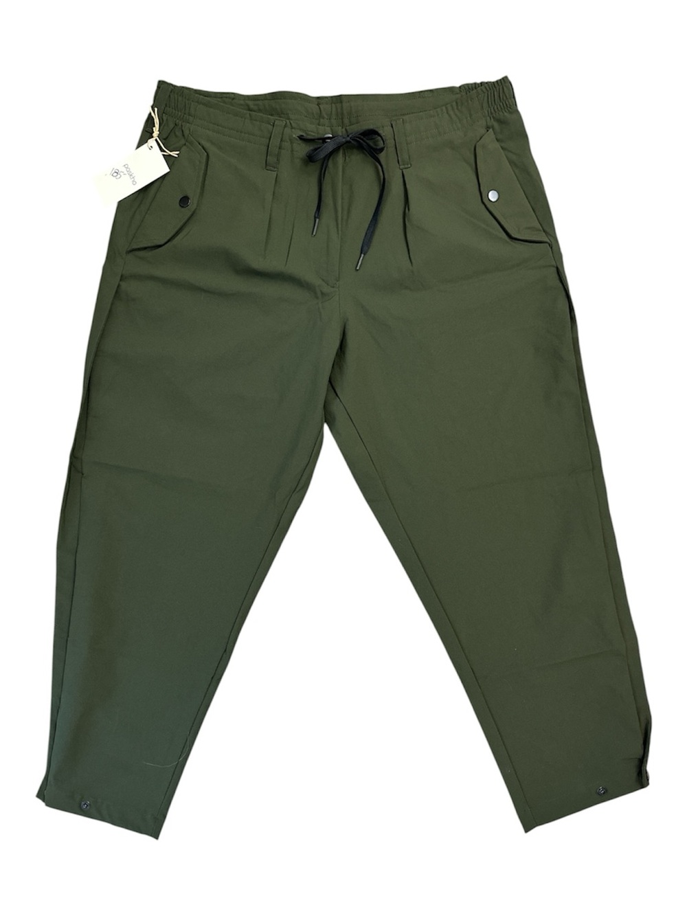 PASKHO Sanctuary Pants Cropped Tech Olive Dark Green Cargo Joggers, XL NEW!